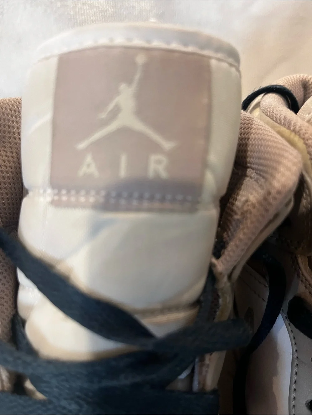 Nike Air Jordan High-Top Sneakers in Gray, White and Black